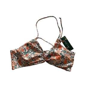 New Fashion Floral Print Twist-Front Bikini Top